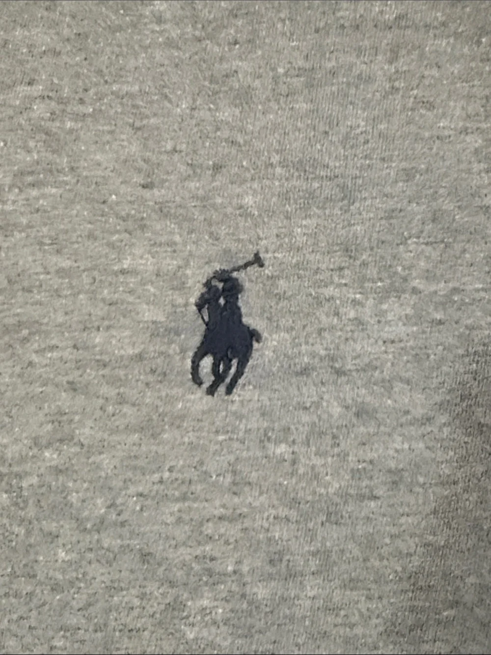 Polo by Ralph Lauren Heather Gray V-Neck Tee with Navy Pony